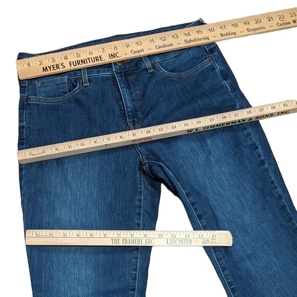 NYDJ Marilyn Straight Cooper Lift Tuck 5 pocket zip fly women's size 8 - Picture 3 of 12